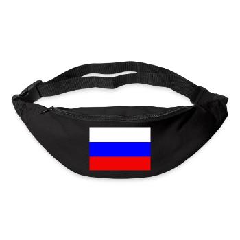 Drapeau russe - Sac banane - noir - Devant