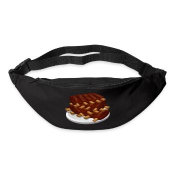 spare ribs - Gürteltasche - Schwarz - Vorne