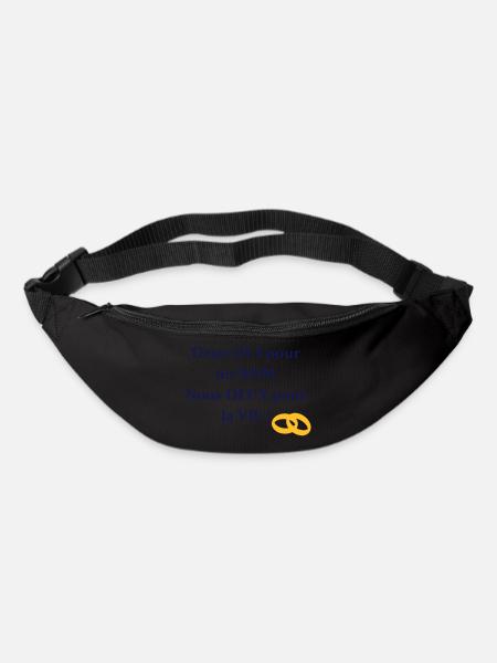 t_shirt_mariage_deux_oui_pour_un_nom - Bum bag - black
