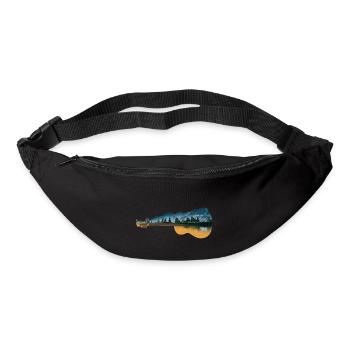 Gitarre/Wald - Gürteltasche - Schwarz - Vorne