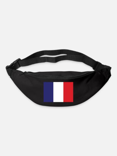 Frankreich Flagge - Gürteltasche - Schwarz