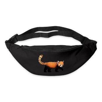 Panda Roux / Red Panda 02 - Sac banane - noir - Devant