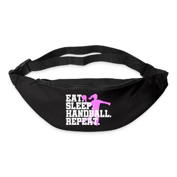 Eat Sleep Handball Handball Player Repeat - Bum bag - black - Front