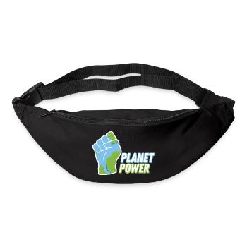 PLANET POWER - Sac banane - noir - Devant