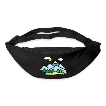Nature Drawing, Hiking - Bum bag - black - Front