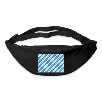 Le Bayern Losange - bleu blanc - Sac banane - noir - Devant