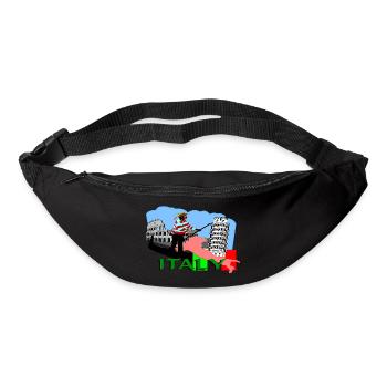 Italie - Sac banane - noir - Devant