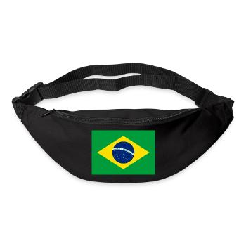 Drapeau br - Sac banane - noir - Devant