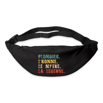 Plombier l'homme le mythe la légende - Sac banane - noir - Devant