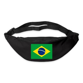 Brasil flag - Sac banane - noir - Devant