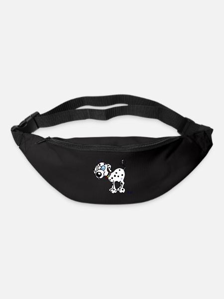 Happy Dalmatian Dog - Bum bag - black