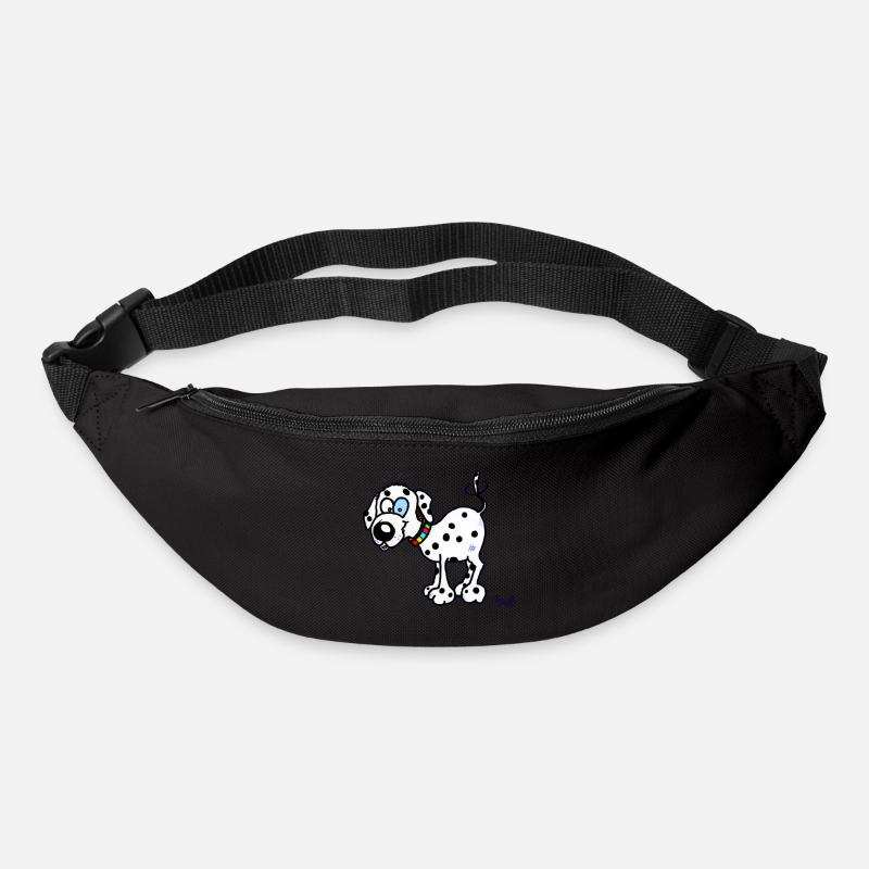 Happy Dalmatian Dog - Bum bag - black