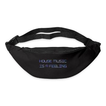 House Music ist ein Gefühl. For The Love Of House - Gürteltasche - Schwarz - Vorne