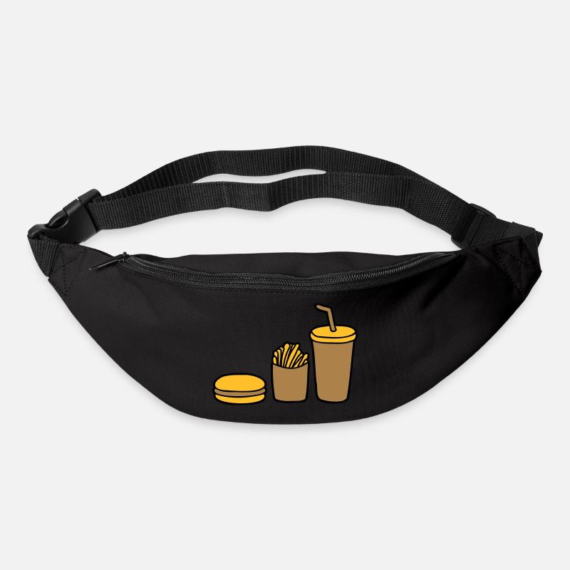 Burger Pommes Cola - Gürteltasche - Schwarz