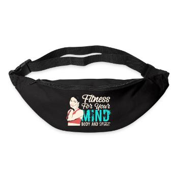 fitness for your mind body and spirit - Bum bag - black - Front