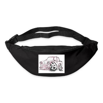 T CAR - Sac banane - noir - Devant