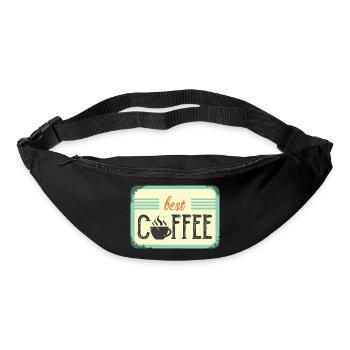 meilleur café café Icône Symbole Chers amis Logo - Sac banane - noir - Devant
