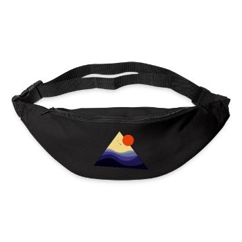 Triangle Sunset - Gürteltasche - Schwarz - Vorne