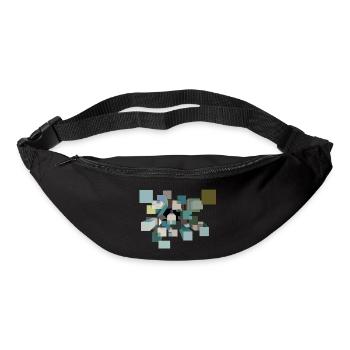 Psychedelische Würfel - Gürteltasche - Schwarz - Vorne