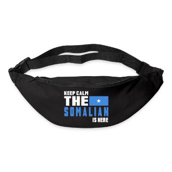 Keep Calm Somalia Flaggen Design - Gürteltasche - Schwarz - Vorne