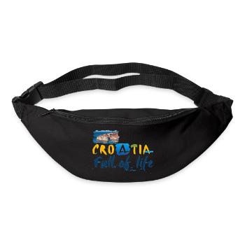 Croatie Croate Hrvatska Croatie Croates Croates Croates - Sac banane - noir - Devant