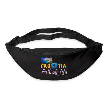 Croatie Croate Hrvatska Croatie Croates Croates Croates - Sac banane - noir - Devant