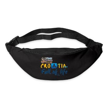 Croatie Croate Hrvatska Croatie Croates Croates Croates - Sac banane - noir - Devant