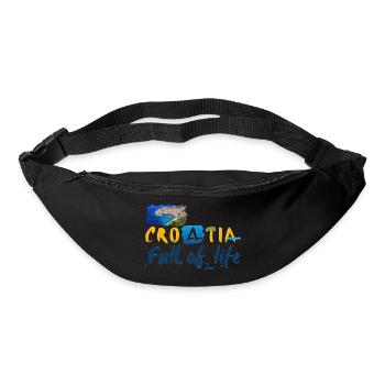 Croatie Croate Hrvatska Croatie Croates Croates Croates - Sac banane - noir - Devant