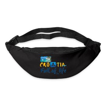 Croatie Croate Hrvatska Croatie Croates Croates Croates - Sac banane - noir - Devant