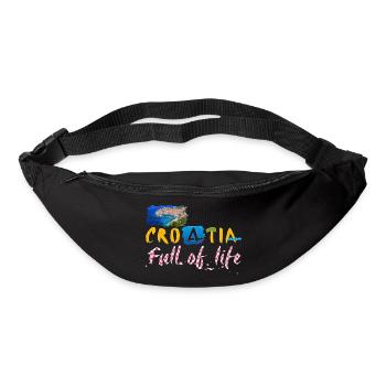 Croatie Croate Hrvatska Croatie Croates Croates Croates - Sac banane - noir - Devant
