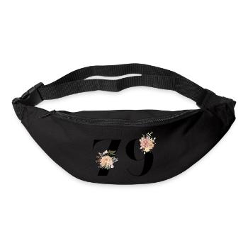 Blumen zum 79-jährigen Jubiläum (Geschenk von 79 Jahren) - Gürteltasche - Schwarz - Vorne