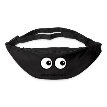 I KNOW YOURE LOOKING - Gürteltasche - Schwarz - Vorne