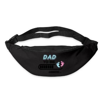 zukünftiger Vater. Warten Sie auf Geburtsgeschenk - Gürteltasche - Schwarz - Vorne