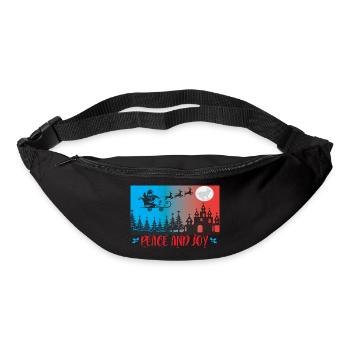 Peace and Joy - Gürteltasche - Schwarz - Vorne