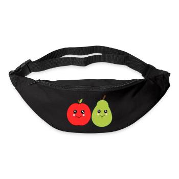 Kawaii Pear Kawaii Fruits Kawaii Fruit Apple - Bum bag - black - Front