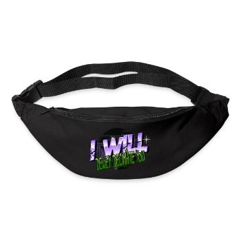 inspirational cat happy quotes birthday present - Gürteltasche - Schwarz - Vorne