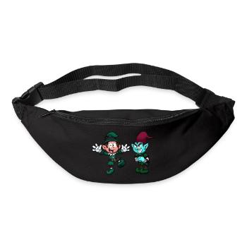 Naughty And Nice Christmas Elf - Bum bag - black - Front