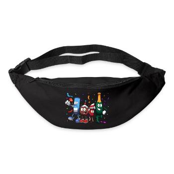 Neujahrs-Charaktere - Gürteltasche - Schwarz - Vorne