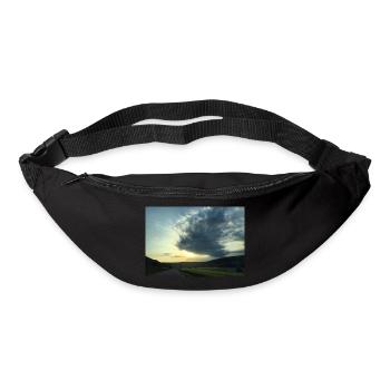 wetter und kunst - Gürteltasche - Schwarz - Vorne