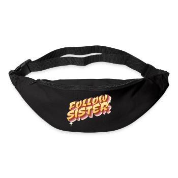 Follow Sister - Du spielst die 2. Geige - Gürteltasche - Schwarz - Vorne