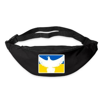 Dove of Peace Ukraine Flag War - Bum bag - black - Front