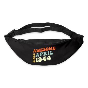 Groovy 79 Jahre alt genial seit April 1944 79. - Gürteltasche - Schwarz - Vorne