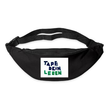 Tape dein Leben - Gürteltasche - Schwarz - Vorne