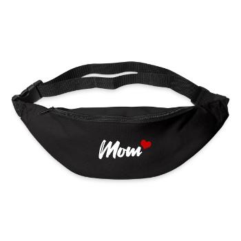 Mom Heart - Bum bag - black - Front