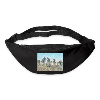 bmx race racing vtt motocross mtb bike rad - Sac banane - noir - Devant