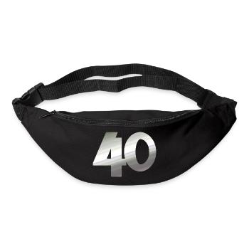 geschenk, 40 metallisch - Gürteltasche - Schwarz - Vorne