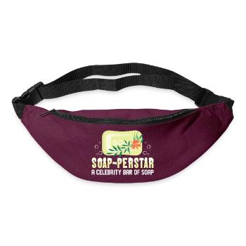 Soap-perstar - Une barre de savon de célébrité - Sac banane - bordeaux  - Devant