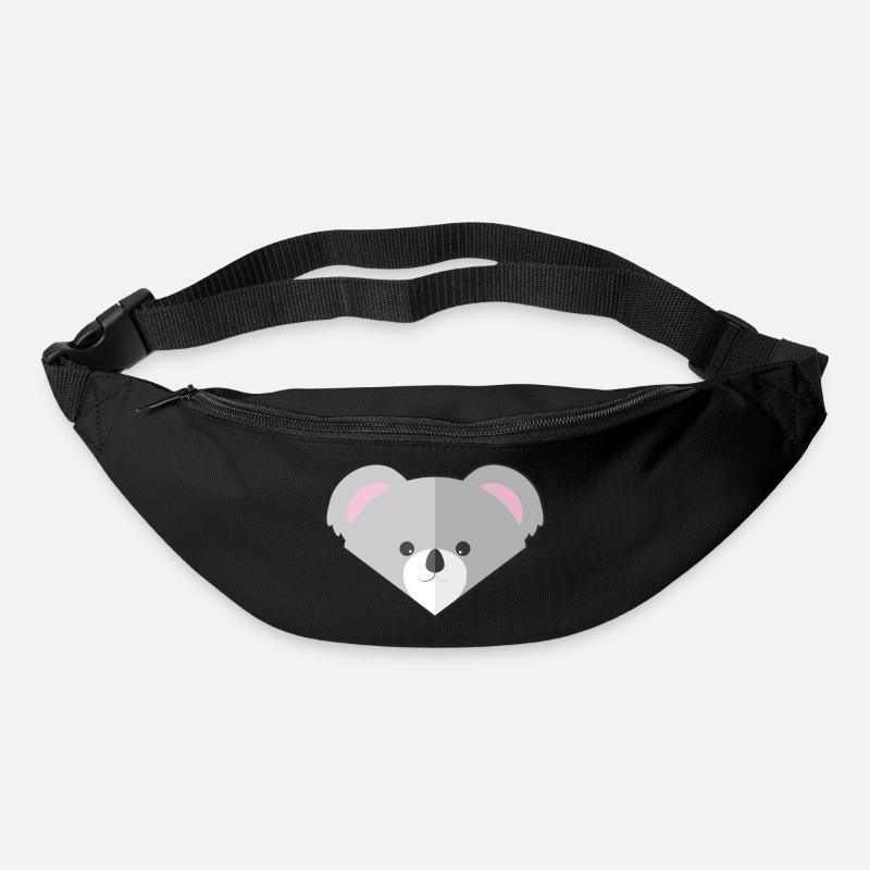 Niedlicher einfacher Koala - Gürteltasche - Schwarz