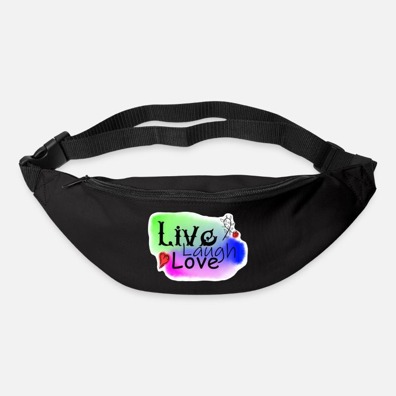 LiveLaughLove1 - Sac banane - noir