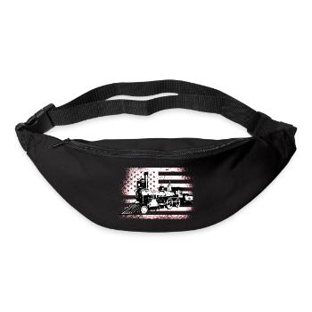 Train conductor American Locomotive USA Flag - Bum bag - black - Front